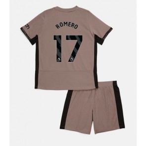 Tottenham Hotspur Cristian Romero #17 Rezervni Dres za Dječji 2023-24 Kratak Rukavima (+ kratke hlače)